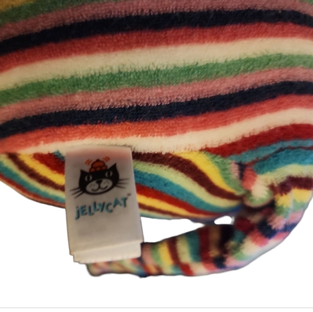 Jellycat Baby Toy Terry Cloth Owl Plush Striped Stuffed Knots Crinkle Wings Soft - Picture 4 of 6